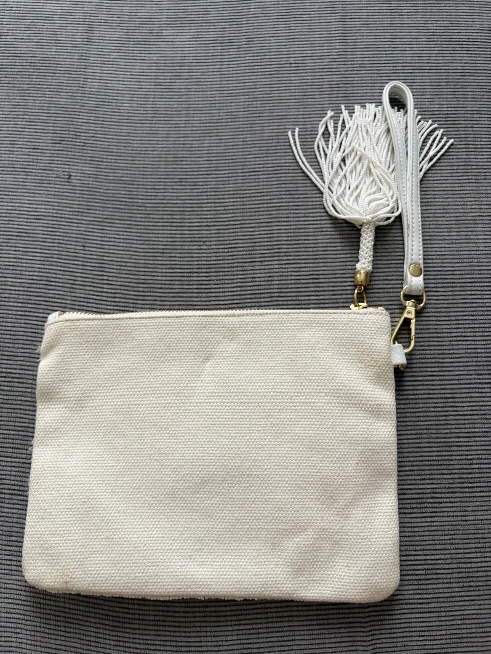 Chico's Beaded Cockatoo Wristlet - Cream, White, Yellow